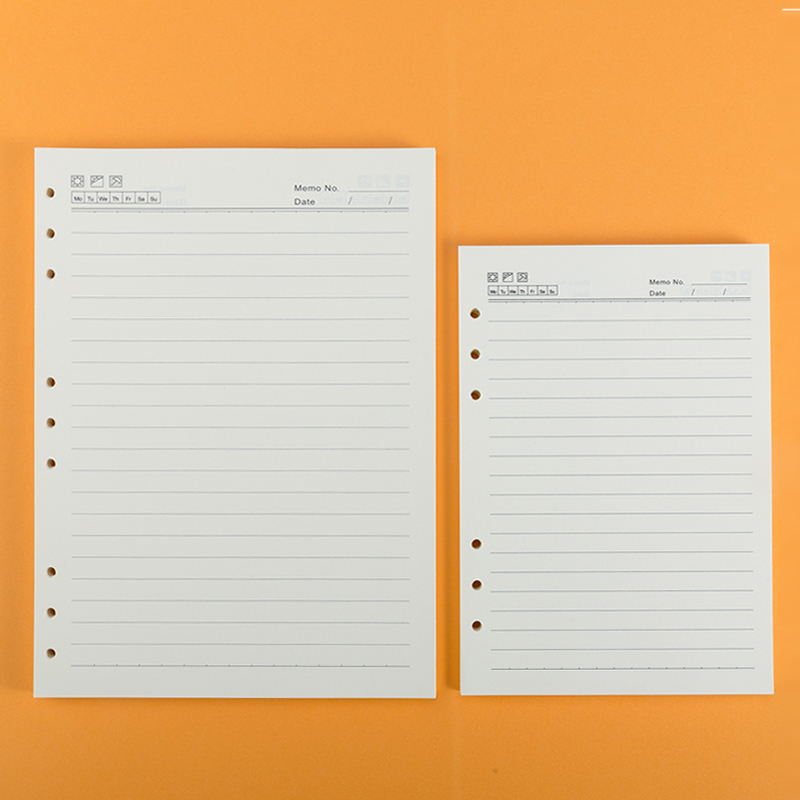 活页本内芯6孔a5活页替芯9孔B5替换芯活页纸26孔笔记本子六孔内页