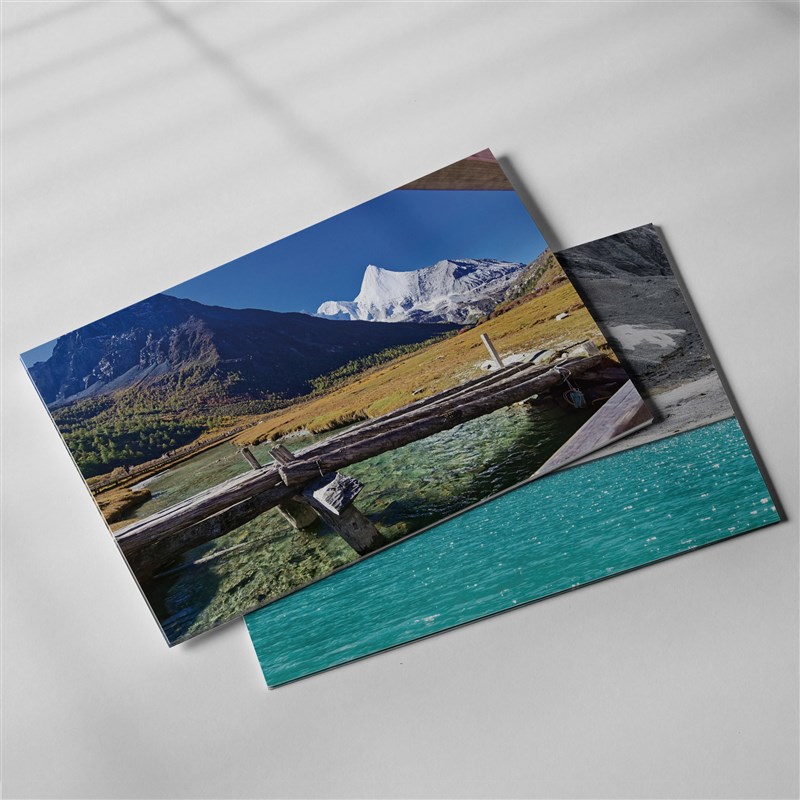 甘孜州风景明信片必易川西热门景点横版贺卡伴手礼卡片非盒装