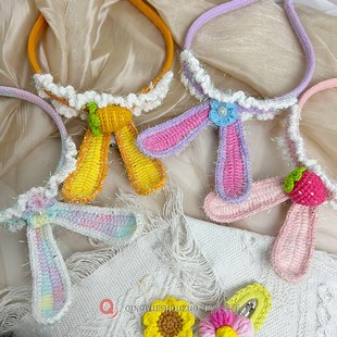 清越I 纯手工钩织玻璃纱发光发箍女童发饰宝宝卡通公主小女孩头箍