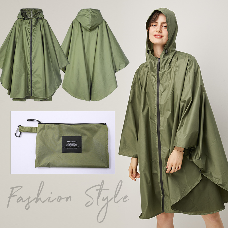 成人男女时尚斗篷雨衣加大码加长雨披骑车电动车全身防护背包胖子