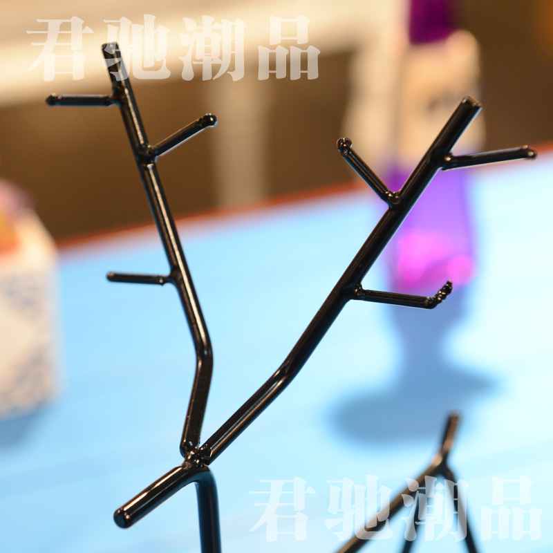 君驰潮品 圣诞节装饰品金属鹿展示组合服装店珠宝店陈列架