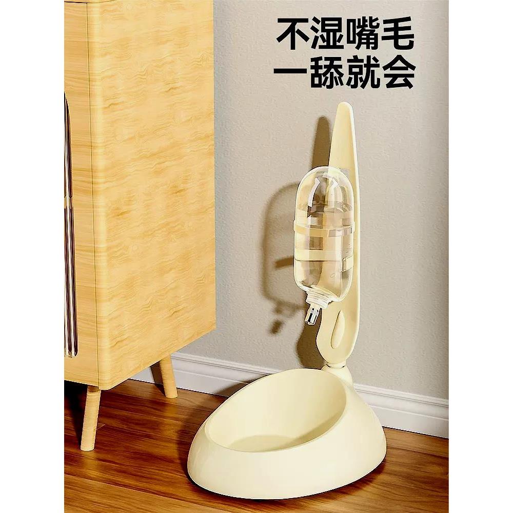 猫猫饮水机不湿嘴猫咪兔子喝水器流动宠物饮水器不插电自动狗水壶