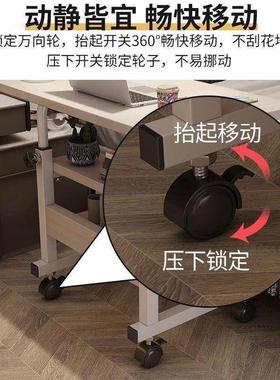 床边桌懒人床边桌台式家用简约书桌宿舍简易床上小桌子可移动升降