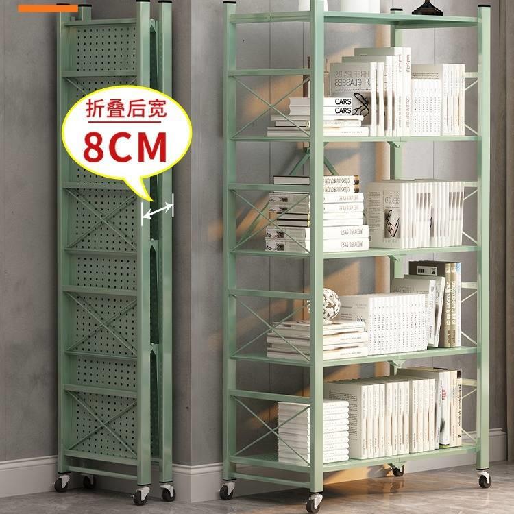 免安装简易书架落地客厅儿童书桌小型书柜家用卧室收纳折叠置物架