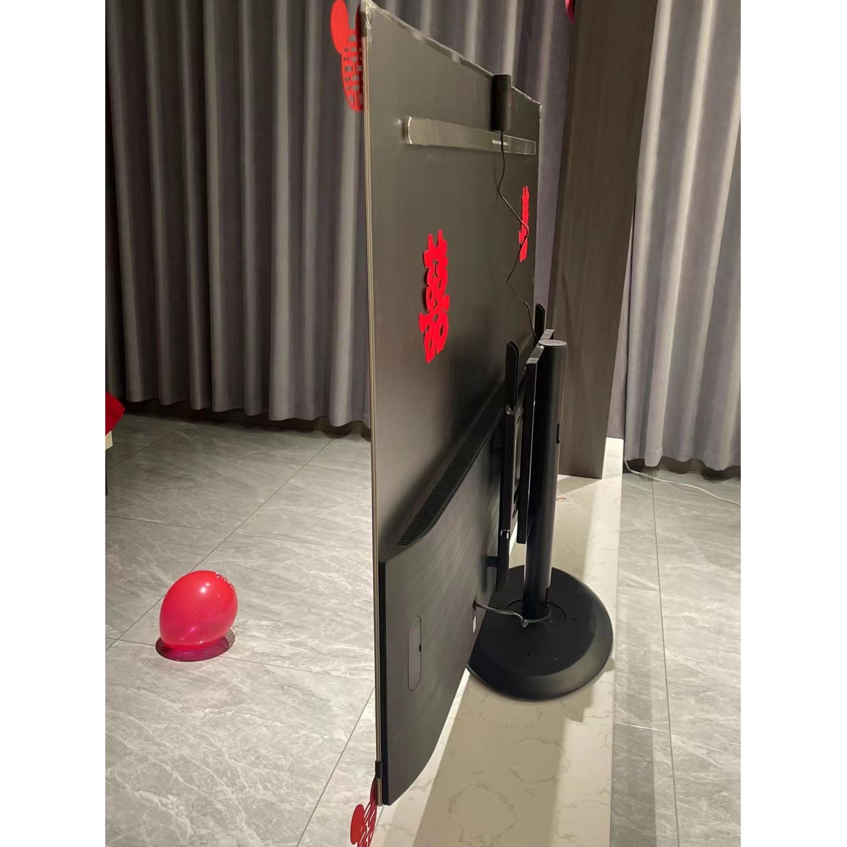 酒店26-121寸度旋转柜支架电视中性底座旋转电视墙隔断墙可隐藏线