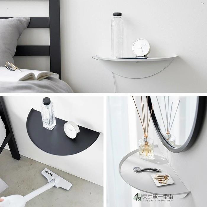 简约创意半圆形托盘 电视柜卧室玄关收纳置物摆件 阳台墙壁花架