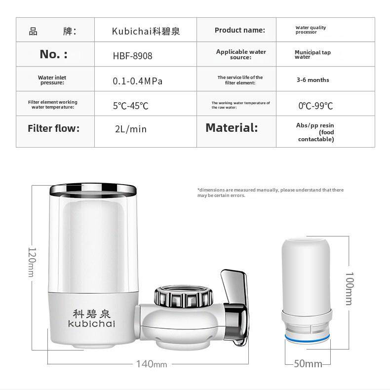 科碧泉水龙头净水器滤芯HBF-8911/8913/8908康巴赫立洁尔LJE-01