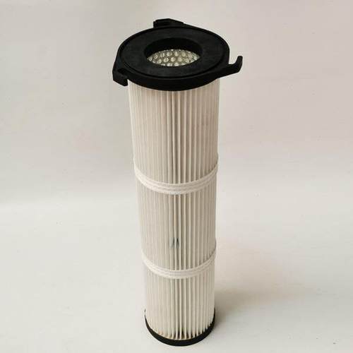 三耳覆膜除尘滤芯粉尘回收过滤器卡盘快拆式聚酯纤维滤筒除尘滤芯