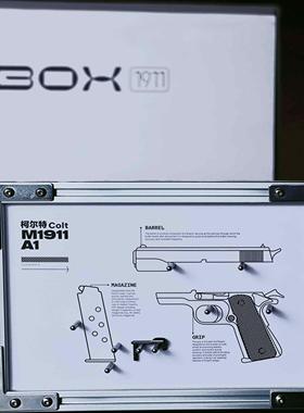 正品金属M1911复刻铝合金模型挂画可组装摆件男生装饰品生日礼物