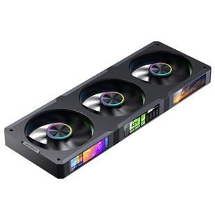 乔思伯ZC360屏显机箱风扇屏显ARGB神光同步台式电脑主机联体积木