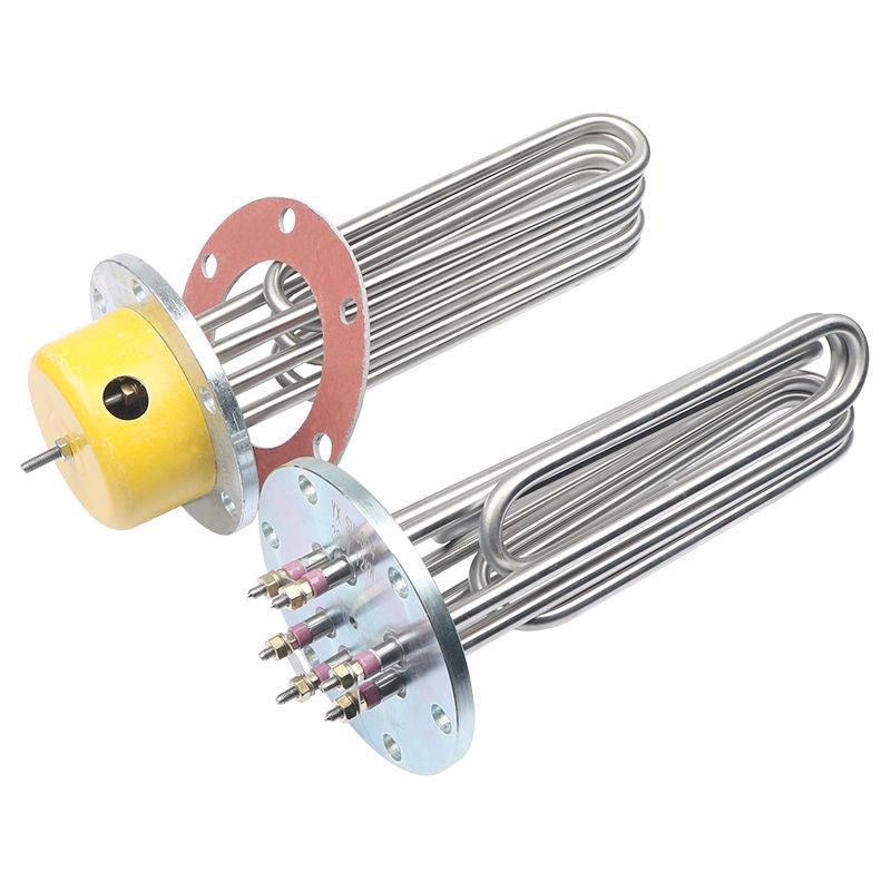 蒸笼加热管蒸汽发生器蒸汽锅炉配件12/18/24Kw140/150法兰电加热