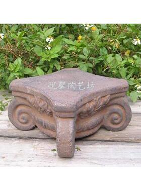 欧式家居装饰品 古典乡村客厅摆件 复古花盆落地底座 花器花架