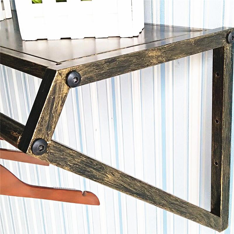 铁艺覆古服装店展示架上墙童装货架女装店墙壁挂衣服架子装饰侧挂