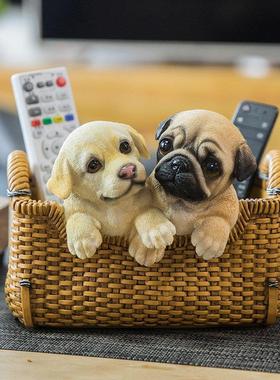 家居客厅茶几装饰摆饰创意玄关放钥匙的摆设桌面遥控器杂物收纳盒