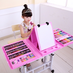 学习用品画笔画画工具儿童绘画套装 儿童绘画套装 小学生水彩笔文具