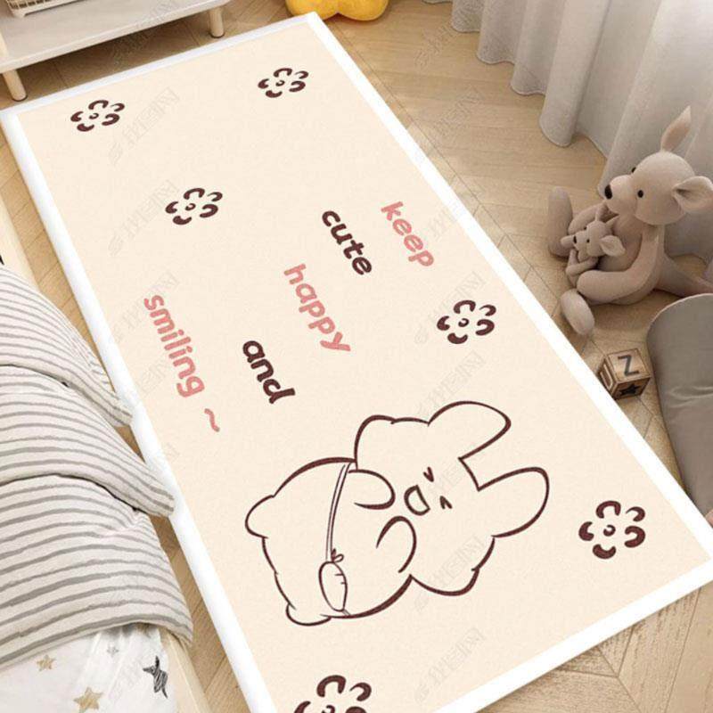 卡通风格床边地毯萌系亲肤床边毯绒面加厚防滑地毯家用床边地毯,居家布艺,床边毯,淘宝优惠券,粉丝福利购,淘宝优惠卷