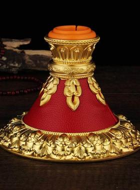 新款亚青合金 红皮底座金色银色两色大号小号可选包邮