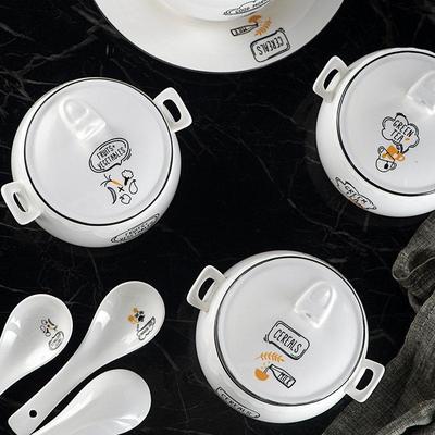 隔水炖锅碗一人食陶瓷家用炖汤盅小炖罐燕窝炖盅杯一人份汤盅带盖