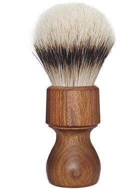 帝诗黄檀木手柄柔软银尖特路獾毛剃须刷男士刮胡刷剃须皂打泡沫刷