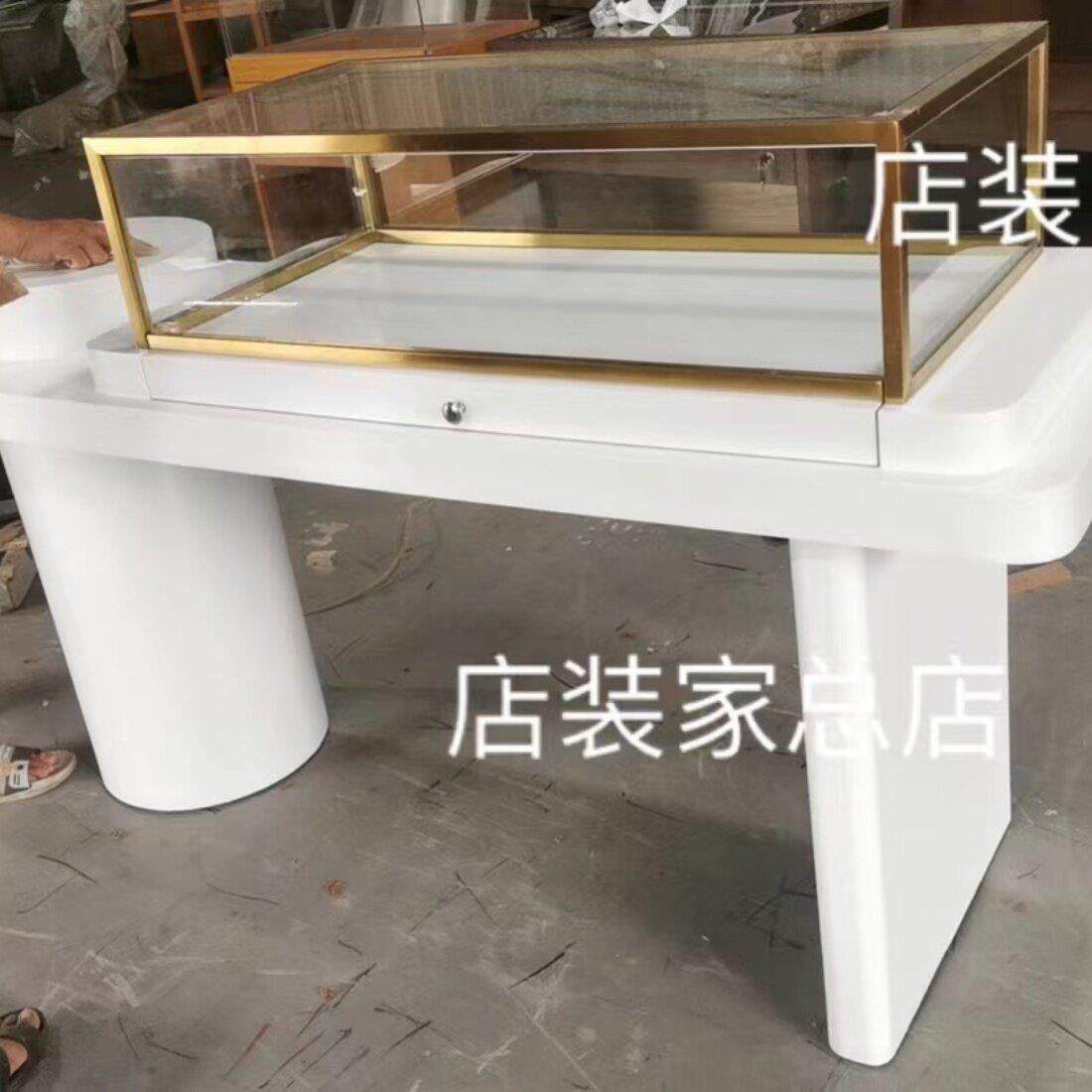 玻璃展示柜中岛台眼镜珠宝首饰玉器茶具陈列货架展示柜台高端定制
