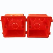 86型底箱盒式 自攻红色开关箱聚氯乙烯接线盒组装 连接箱