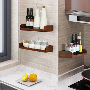 免打孔卫生间马桶上置物架洗漱用品收纳架子实木浴室墙上架墙壁架