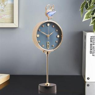 酒柜表摆台式 座钟高端轻奢钟表客厅摆放时钟桌面卧室坐钟家用时尚