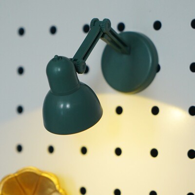 洞洞板配件迷你小型LED台灯 折叠随身小夜灯磁吸桌面台式创意磁贴