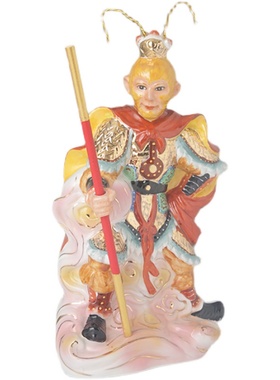 陶瓷孙悟空佛像齐天大圣美猴王战斗胜佛神像供奉家居送礼摆件