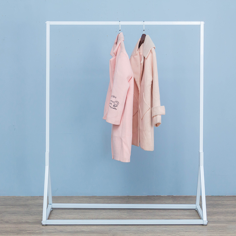 服装店货架展示架上墙侧挂衣架商场专用童装落地架白色龙门陈列架