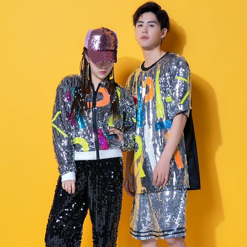 ds成人舞台装嘻哈成人街舞jazz爵士舞服演出服亮片舞蹈表演服装