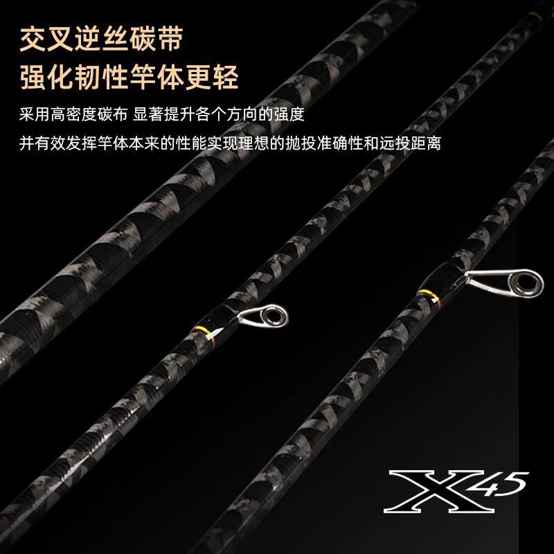 海鲈竿富士配置fuji导环碳素远投路亚竿船杆抛竿鲈鱼杆打黑杆