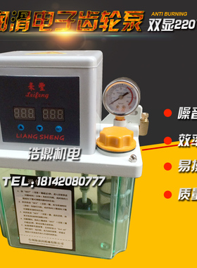 数控车床加工中心集中润滑电子齿轮泵双显220V2升