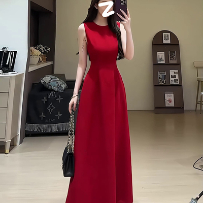 红色连衣裙子气质订婚礼服敬酒服