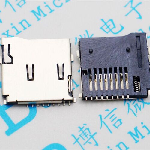 双压片 TF卡座 自弹式 SD小卡MicroSD 唱戏机扩音机扩音器用
