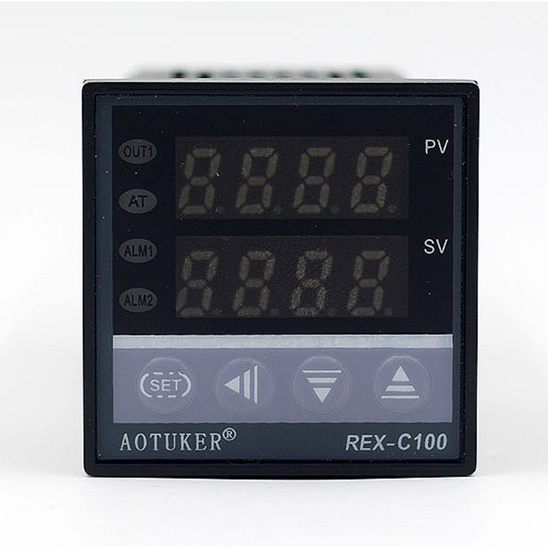 温控仪REX-C100FK02-8*AN数显智能温度控制器 温控表4-20MA输出