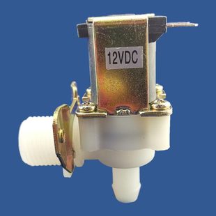 以赛塑料电磁阀4分转10宝塔直角电磁控制阀水管电磁阀12V24V220V
