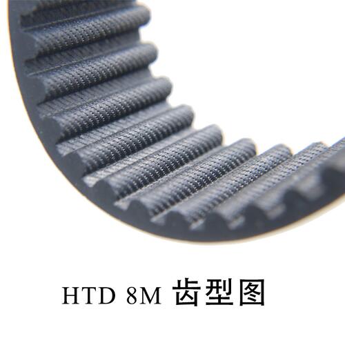 .8M776橡胶同步带HTD 776-8M 97齿 工业齿 齿形带 传动带 圆弧皮