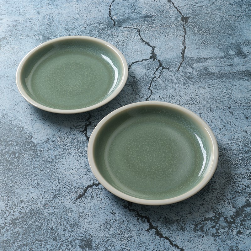 某牌 孤品】釉下彩餐具早餐盘【高端 新骨瓷】窑变陶瓷菜盘子骨碟