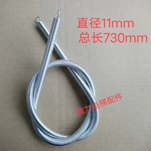 600 江南嘉捷电梯弹簧 门头弹簧530 自闭弹簧 730mm 厅门弹簧
