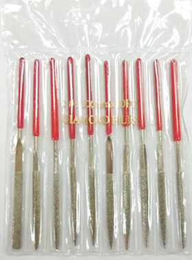迷你金刚石锉刀仪表锉什锦锉2x100金刚砂锉套装平扁半圆三角圆锉