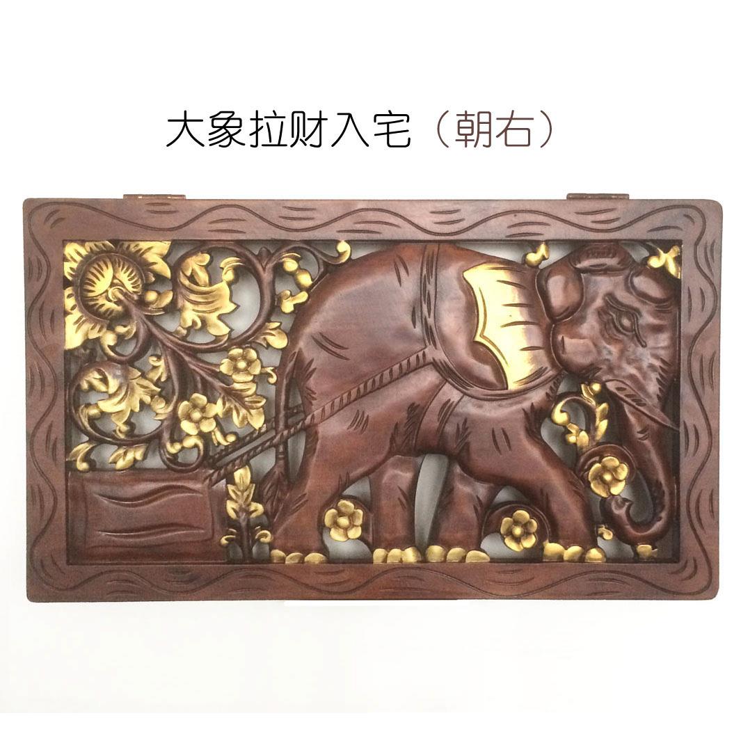 特惠实木雕刻翻盖电表箱装饰画餐厅玄关客厅配电遮挡盒电闸挂画
