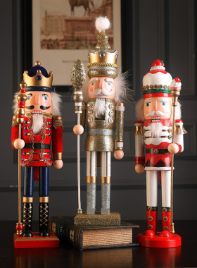 胡桃夹子木偶士兵摆件装饰品儿童房间旋转音乐盒八音盒圣诞节礼物