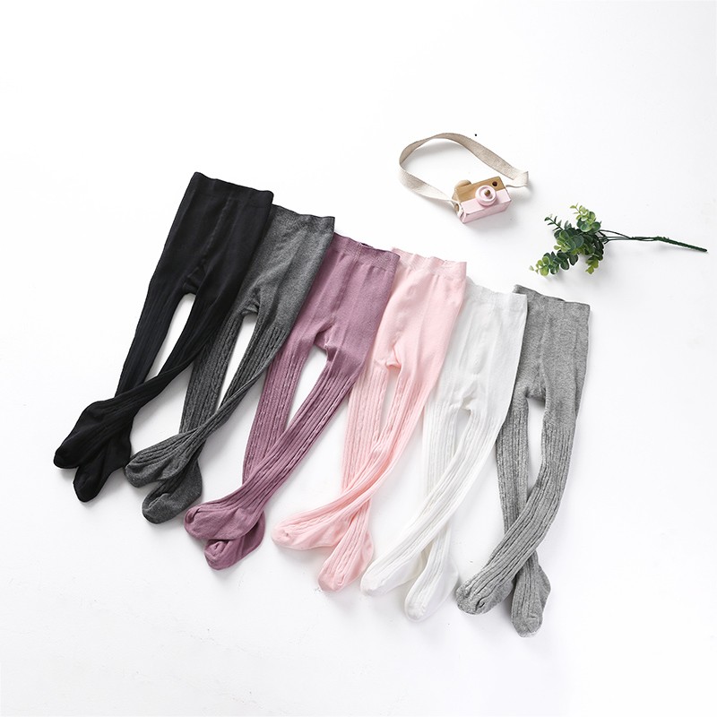 夏季婴儿连裤袜春秋中厚儿童连体袜女宝宝打底裤纯棉外穿洋气薄款