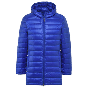 轻薄加肥加大码羽绒服男200斤中长款中老年超轻便超薄款爸爸特大