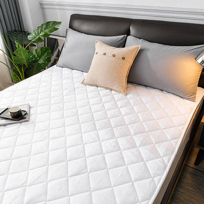 酒店宾馆床护垫防滑床垫纯白色席梦思软垫子1.8米1.5m床民宿专用