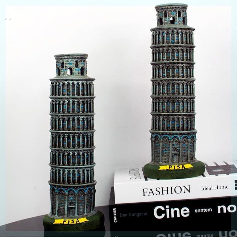 爆款意大利比萨斜塔地标建筑模型罗马斗兽场装饰摆件工艺品旅游纪
