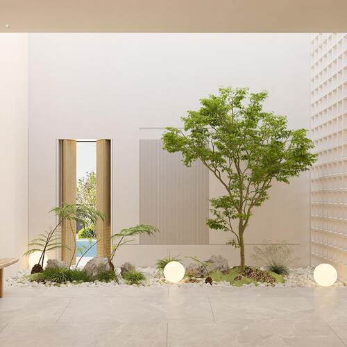 仿真绿植造景大型景观假树室内玄关橱窗仿生植物盆栽装饰场景摆件