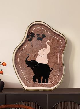 中古风电视柜卓面摆件创意装饰画法式客厅卧室挂画复古玄关柜摆画