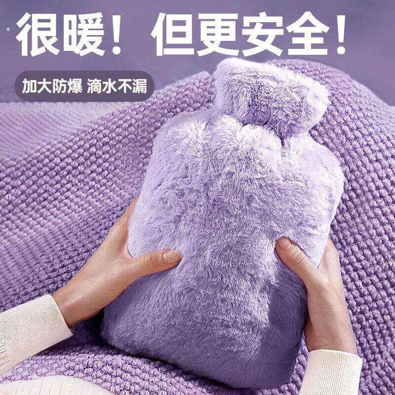 特大号热水袋注水大容量暖床暖脚被窝专用灌水暖水袋可拆洗布套